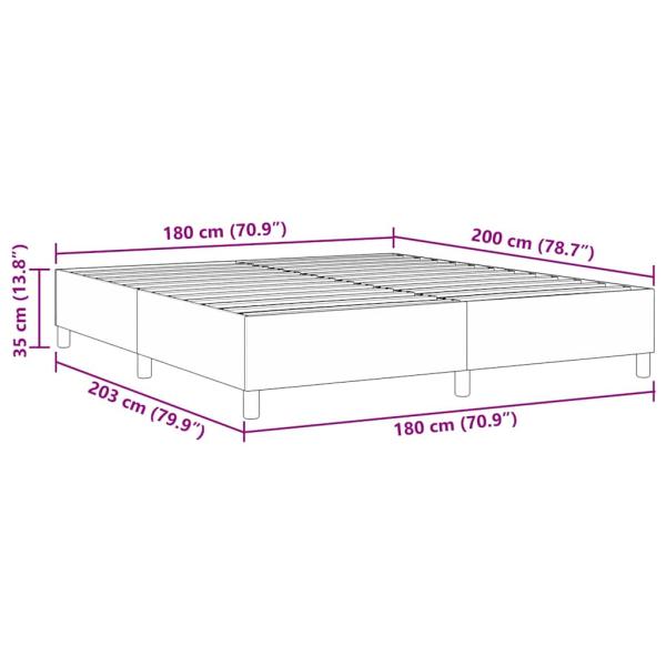 Boxspringbett Dunkelgrau Super King Corduroy Stoff
