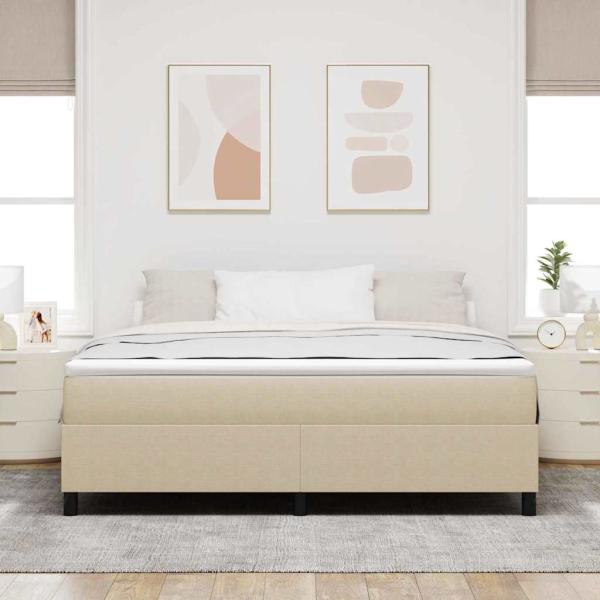 Boxspringbett Lichtgrün Grau Super King Corduroy Stoff