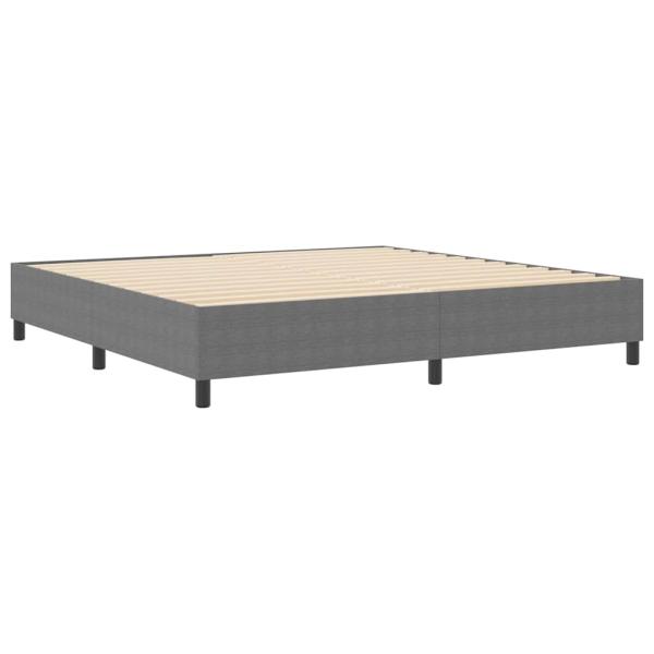 Boxspringbett Hellgrau 200x200 cm aus Cord