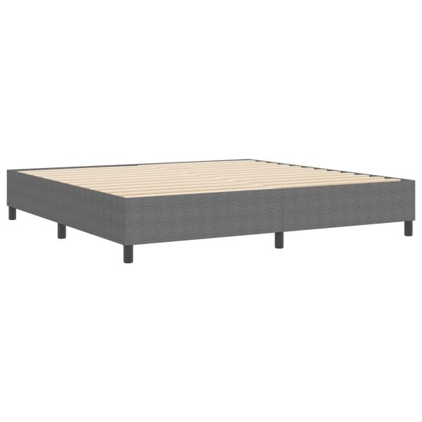 Boxspringbett Hellgrau 200x200 cm aus Cord