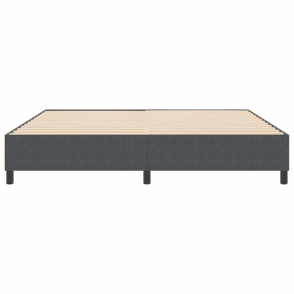 Plattformbettgestell Dunkelgrau 200 x 200 cm Cordstoff