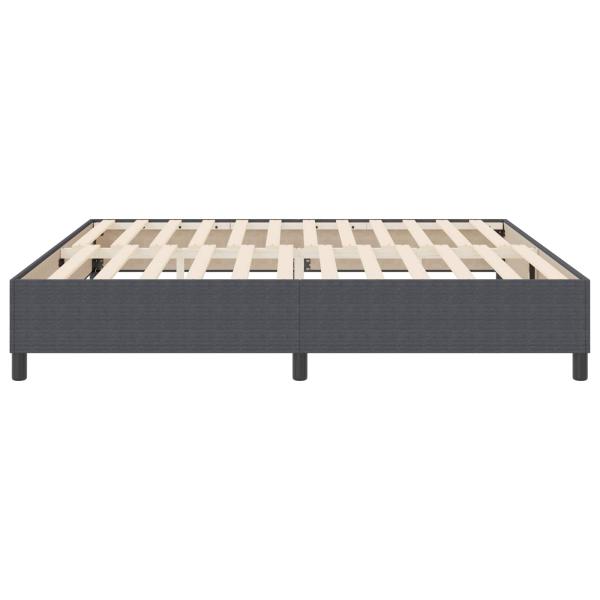 Plattformbettgestell Dunkelgrau 200 x 200 cm Cordstoff