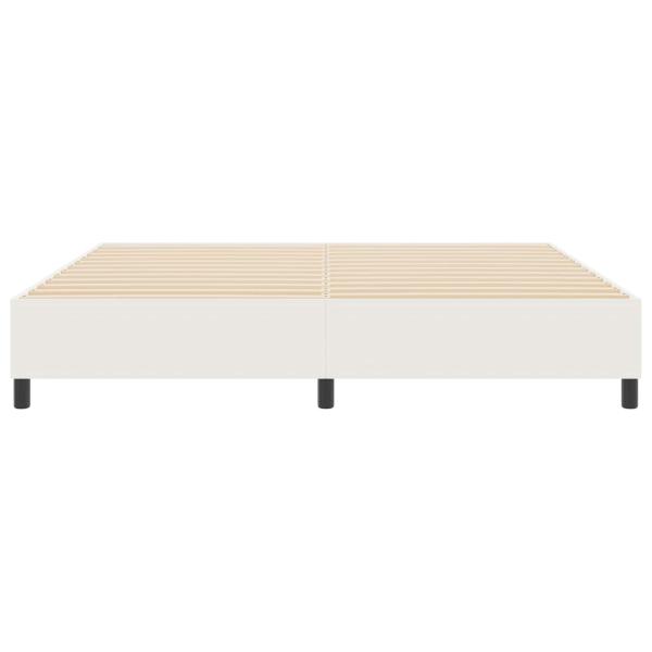 Boxspringbett Creme 200x200 cm Cordstoff