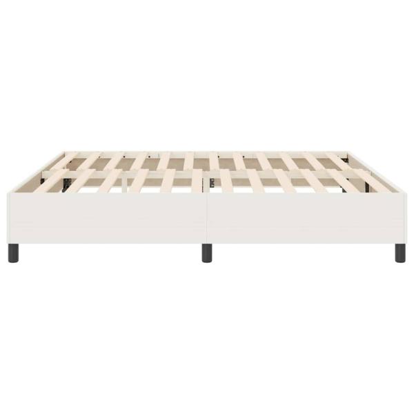 Boxspringbett Creme 200x200 cm Cordstoff