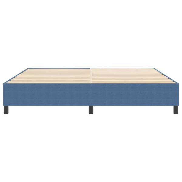 Boxspringbett Blau 200x200 cm Cord-Stoff