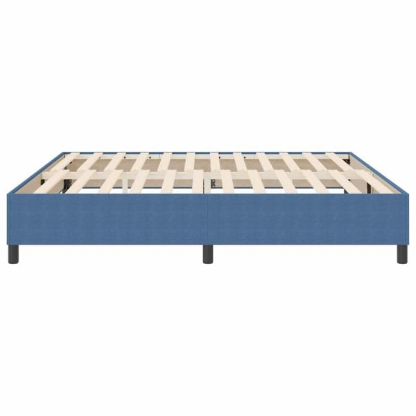 Boxspringbett Blau 200x200 cm Cord-Stoff