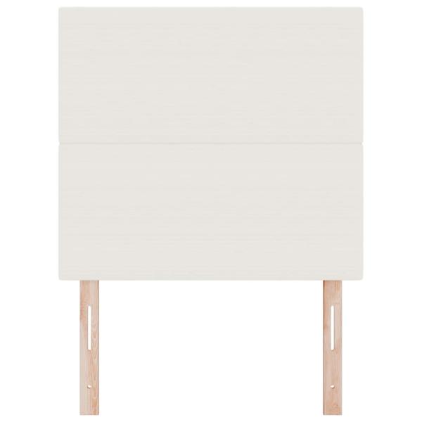 Kopfteil schlichtes Design Creme 80 cm Cordstoff