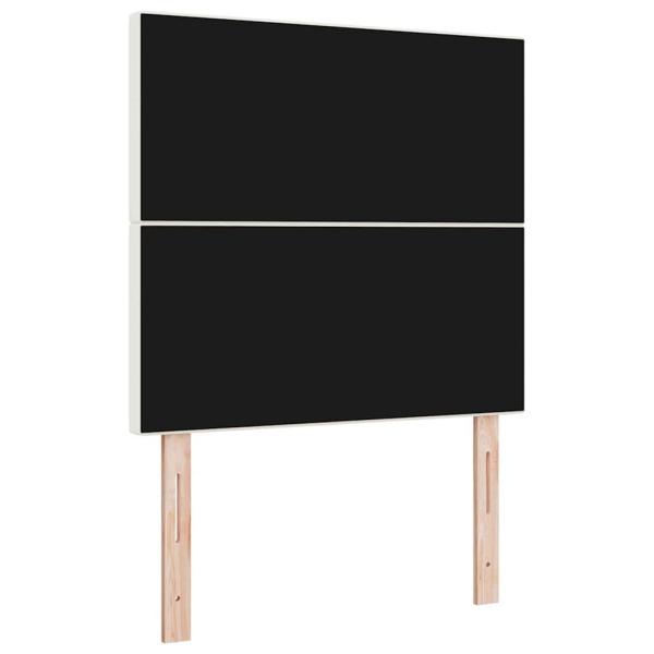 Kopfteil Schlichtes Design Creme 90 cm Cordstoff