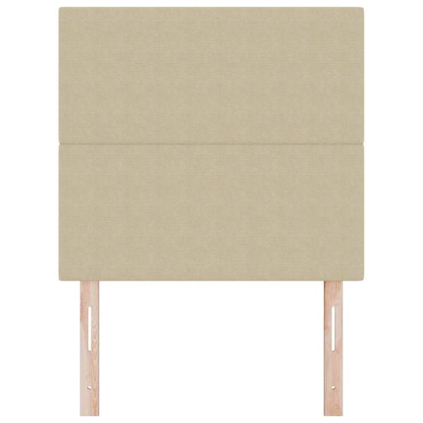 Kopfteil Schlichtes Design Hellgrün Grau 90 cm Cordstoff