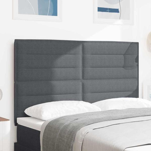 Kopfteil Schlichtes Design Dunkelgrau 140 cm Cord-Stoff