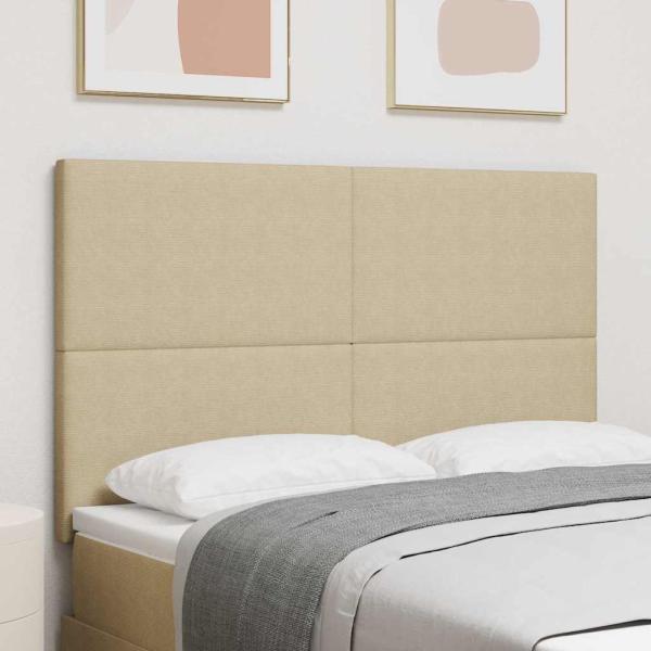 Kopfteil Hellgrün-Grau 144 cm Cordstoff