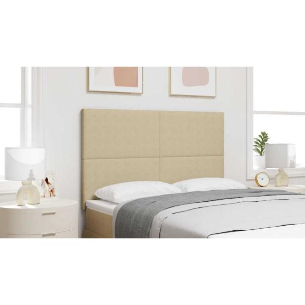 Kopfteil Hellgrün-Grau 144 cm Cordstoff
