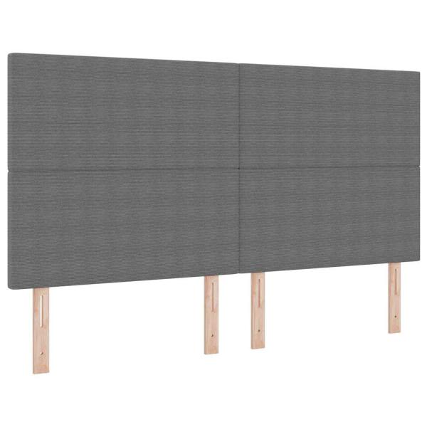 Kopfteil Einfaches Design Hellgrau 180 cm Cord-Stoff