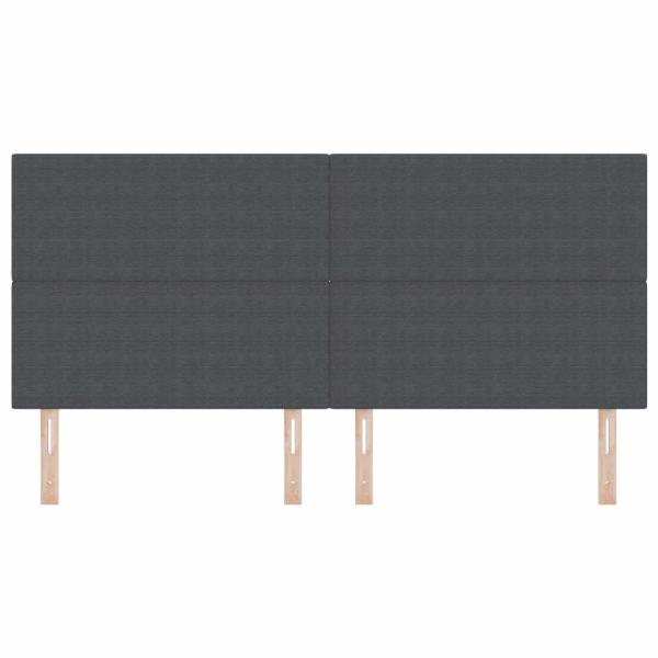 Kopfteil Einfaches Design Dunkelgrau 200 cm Corduroy Stoff