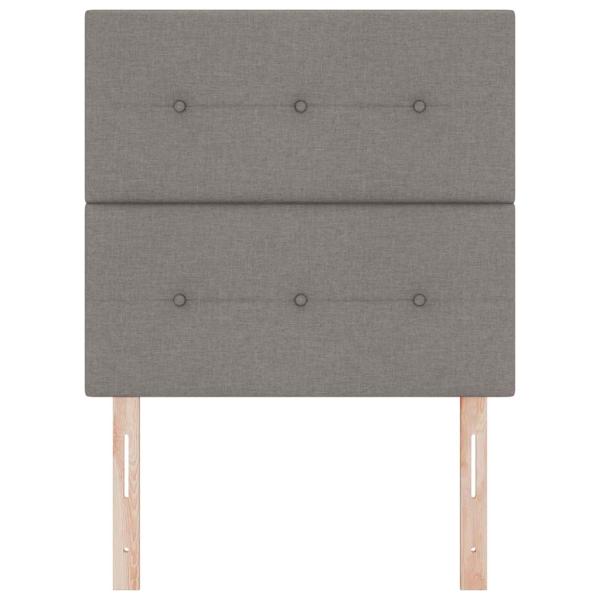 Kopfteil Geheftet Taupe 80 cm Stoff