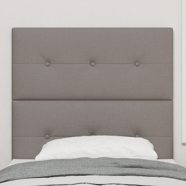 Höhenverstellbares Kopfteil mit Kopfteil Taupe 80 cm Stoff