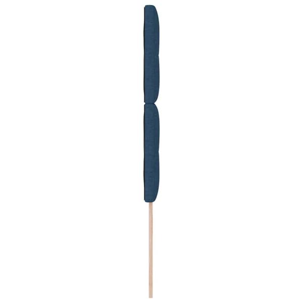 Kopfteil Mit Knopfheftung Blau 80 cm Stoff