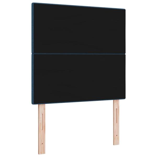 Kopfteil mit Knopfheftung Blau 90 cm Stoff