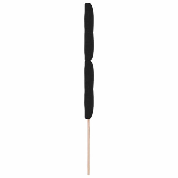 Kopfteil Knopfgepolstert Schwarz 100 cm Stoff
