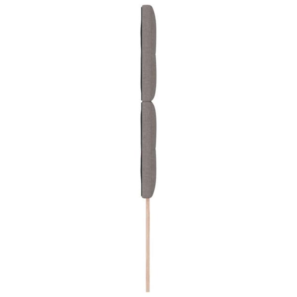 Kopfteil Mit Knopfheftung Taupe 100 cm Stoff