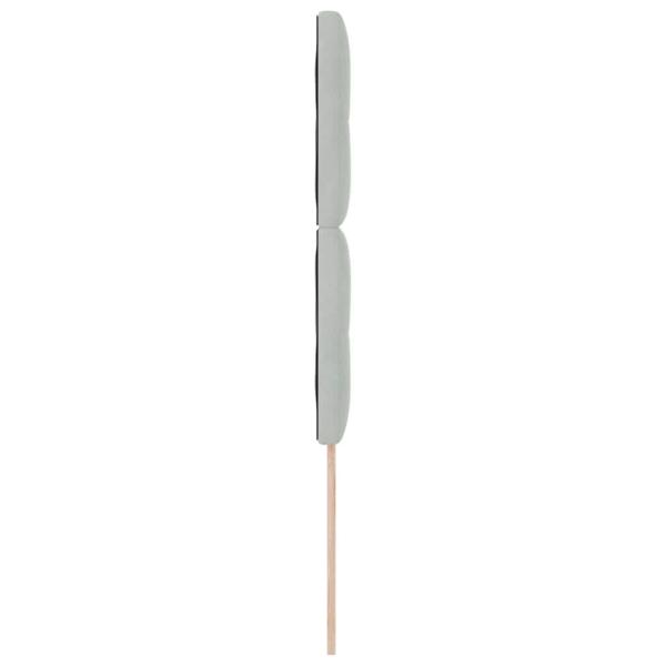 Kopfteil Mit Knopfheftung Hellgrau 100 cm Samt