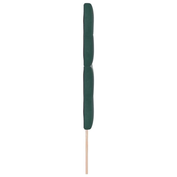 Kopfteil Mit Knöpfen Gepolstert Dunkelgrün 140 cm Samt