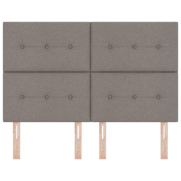 Kopfteil Mit Knopf-Heftung Taupe 160 cm Stoff