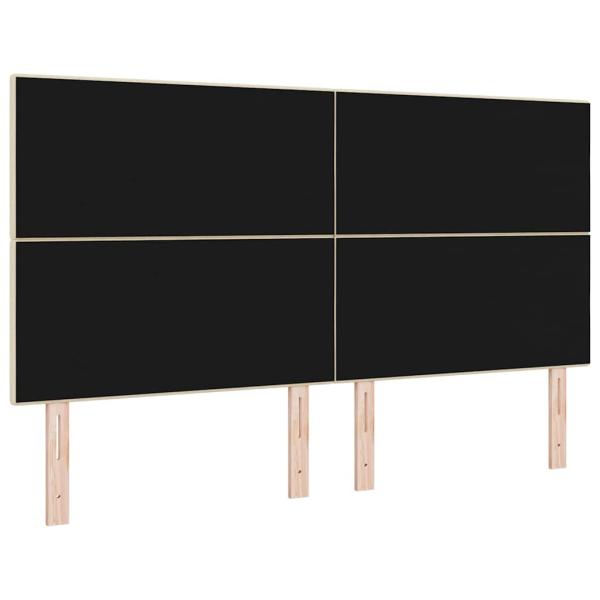 Kopfteil Mit Knopfheftung Creme 180 cm Stoff