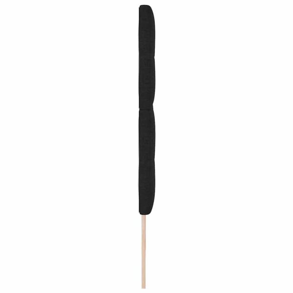 Kopfteil mit Knopfheftung Schwarz 200 cm Stoff