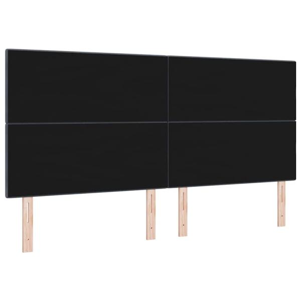 Kopfteil mit Knopfheftung Dunkelgrau 200 cm Samt