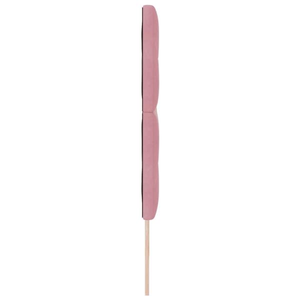 Kopfteil mit Knopfheftung Rosa 200 cm Samt