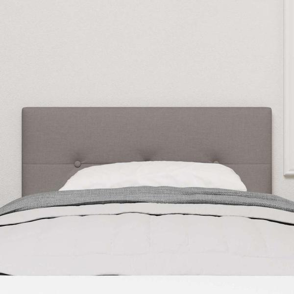 LED Kopfteil Mit Knopfheftung Taupe 80 cm Stoff