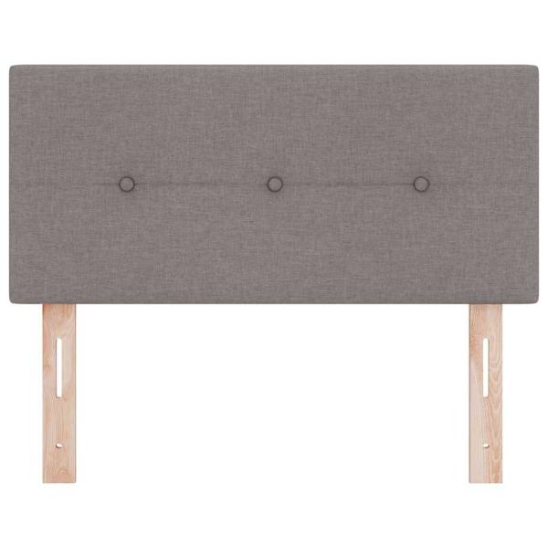 LED Kopfteil Mit Knopfheftung Taupe 80 cm Stoff