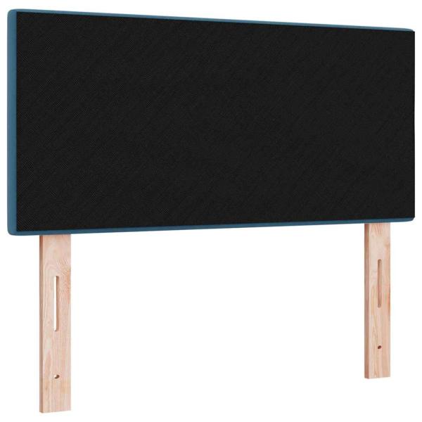 LED Kopfteil Mit Knopfheftung Dunkelblau 90 cm Samt