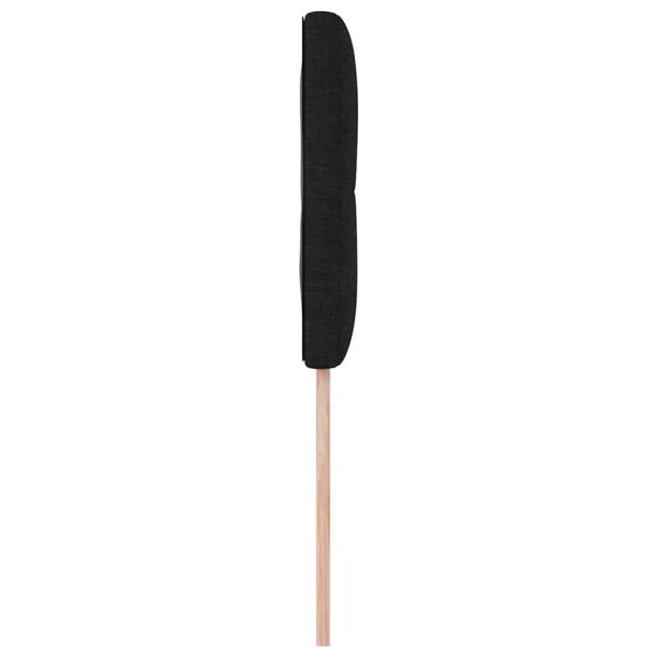 LED Kopfteilen mit Knopfheftung Schwarz 100 cm Stoff