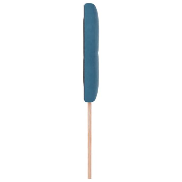 LED Kopfteil mit Knopfheftung Dunkelblau 100 cm Samt