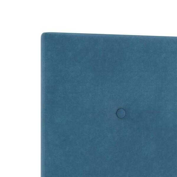 LED Kopfteil mit Knopfheftung Dunkelblau 100 cm Samt