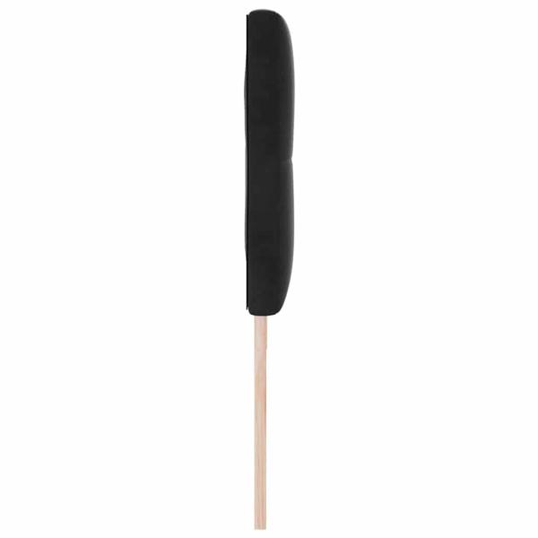 LED Kopfteil Mit Knopfheftung Schwarz 90 cm Samt