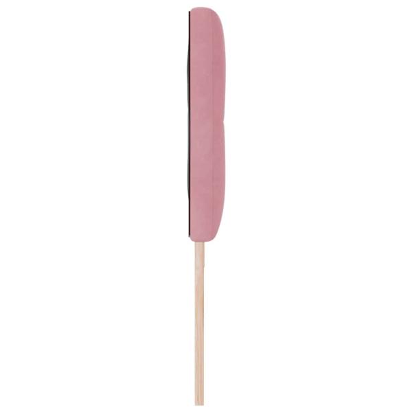 LED Kopfteil Mit Knopfheftung Rosa 90 cm Velvet