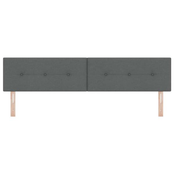 LED Kopfteil Mit Knopfheftung Dunkelgrau 100 cm Stoff