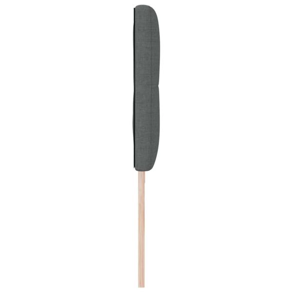 LED Kopfteil Mit Knopfheftung Dunkelgrau 100 cm Stoff