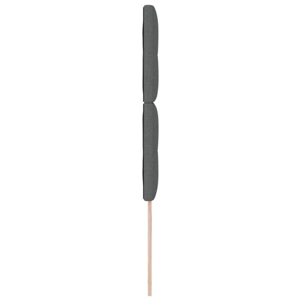 LED Kopfteil Dunkelgrau 90 cm Stoff