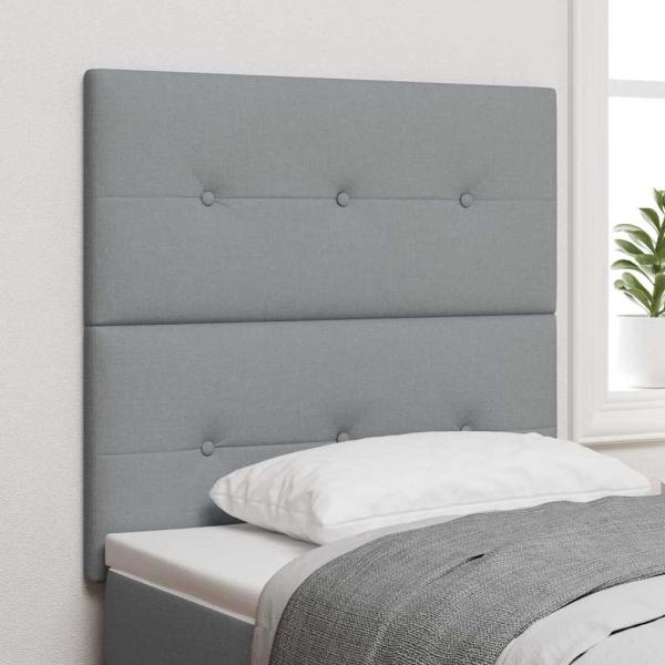 ARDEBO.de - LED Kopfleuchte Hellgrau 100 cm Stoff