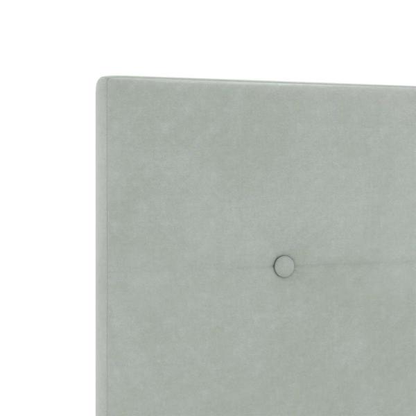 LED Kopfteil Licht Grau 100 cm Samt