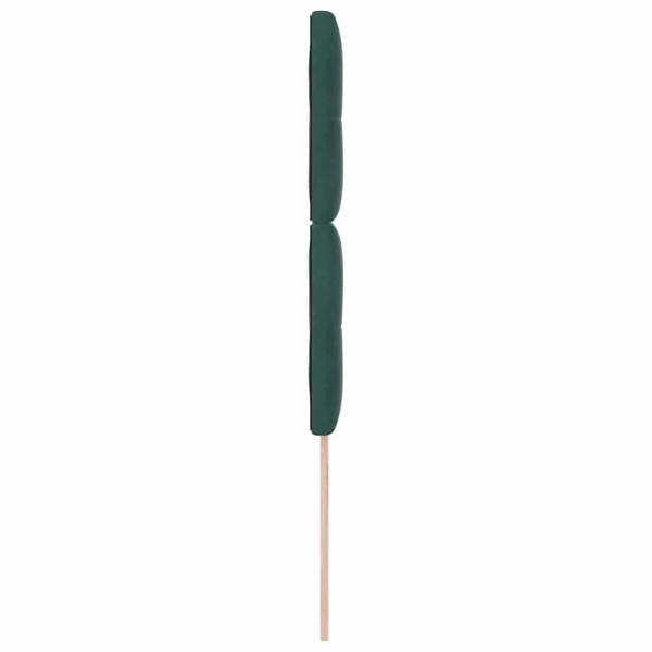 LED Kopfteil Dunkelgrün 100 cm Samt