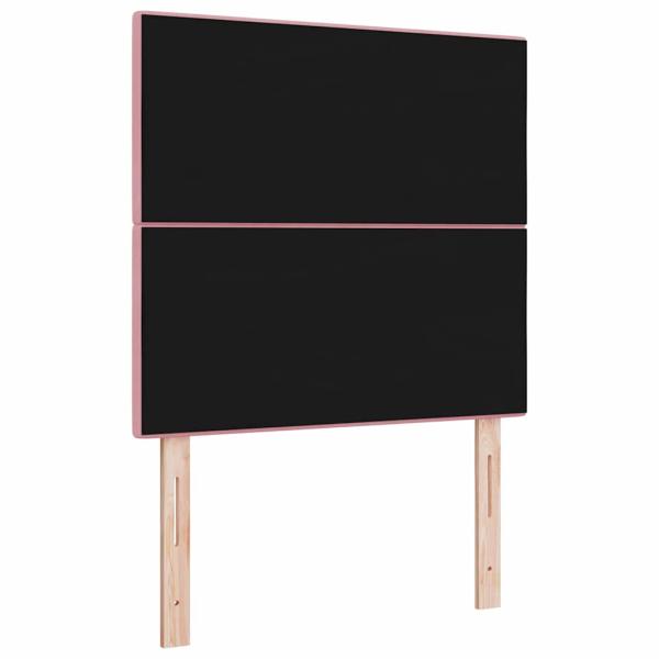 LED Kopfteil Rosa 100 cm Samt