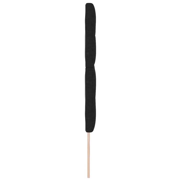 LED Kopfteil Schwarz 72 cm Stoff