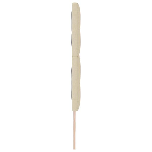 LED Kopfteil Creme 90 cm Stoff
