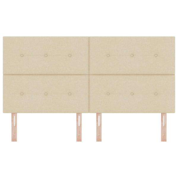 LED Kopfteil Creme 90 cm Stoff