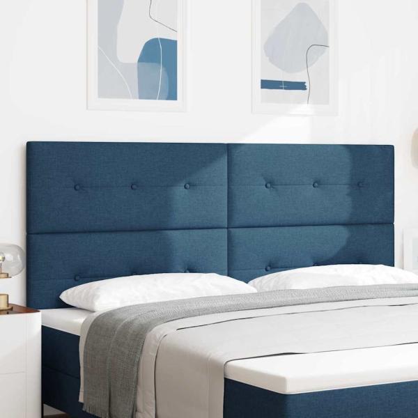 LED Kopfteil Blau 100 cm Stoff
